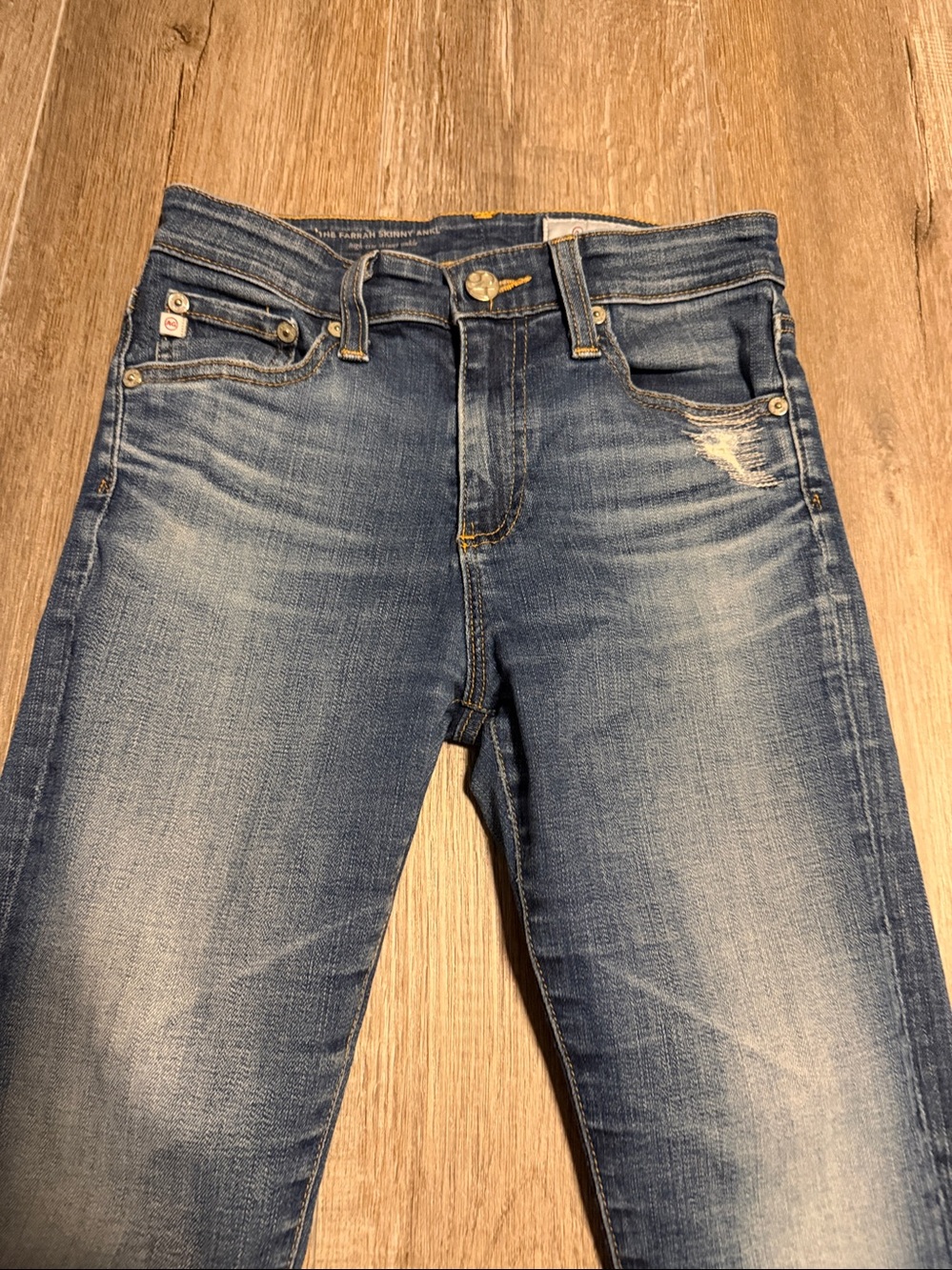 AG Adriano Goldschmied The Farrah High Rise skinny ankle Jeans